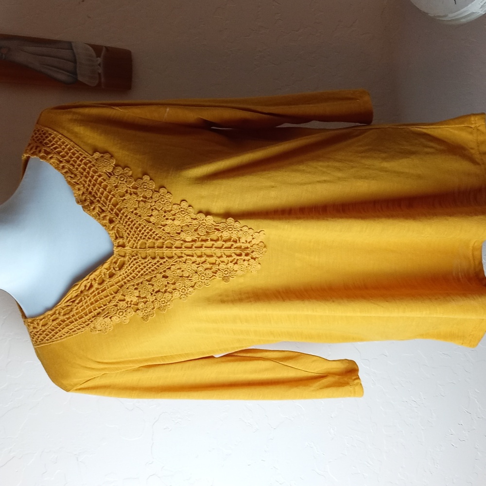 High Fifth Lace Adorned Tee Shirt